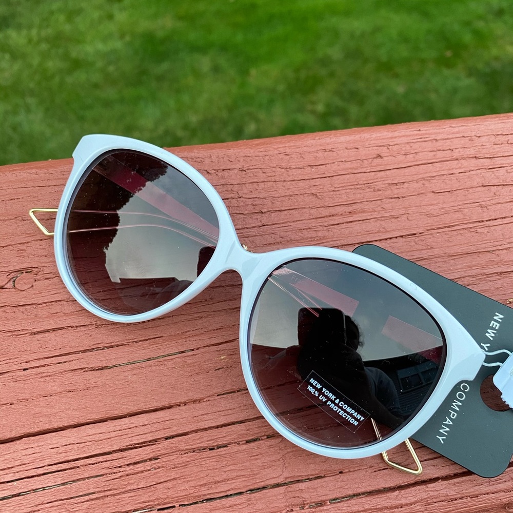 White & Gold Sunglasses